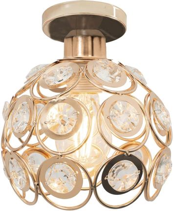 Toolight Lampa Sufitowa Kryształowa Elegancka Glamour Gold (APP2051CP)