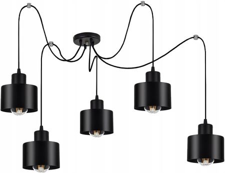 Fabryka Lamp Luxolar Lampa Wisząca Sufitowa Żyrandol Pająk Edison Loft (LAMPAWISZĄCA382S5)
