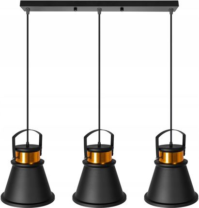Toolight Lampa Sufitowa Wisząca Loft Modern Asti Aaa Czarna (5902557340125)