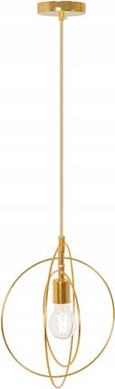 Toolight Lampa sufitowa APP286 metalowa złota koła loft (OSW08404)