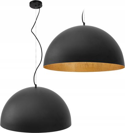 Toolight Lampa Sufitowa Wisząca Misa Metalowa Czarna 50cm (OSW05011)