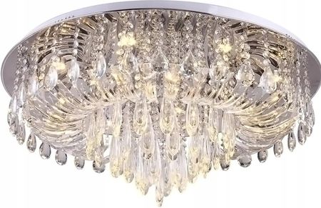 Toolight Kryształowa Lampa Sufitowa Plafon Glamour Okrągła (OSW05099)