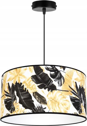 Light Home Lampa Wisząca Sufitowa Abażur Złote Kwiaty Led (2301140)