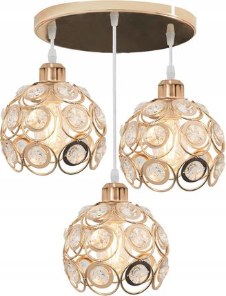 Toolight Elegancka Lampa Sufitowa Potrójna Kryształ Loft (OSW01405)