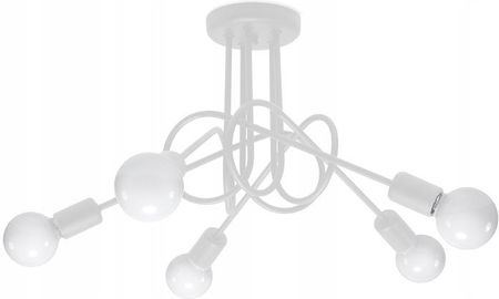 Sollux Lighting Lampa Żyrandol Supeł 5 Biały Led Oprawa Sufitowa (SLA0039BIA)