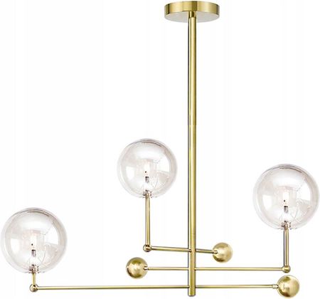 Toolight Lampa sufitowa wisząca złota szklane kule 3 (OSW03230)
