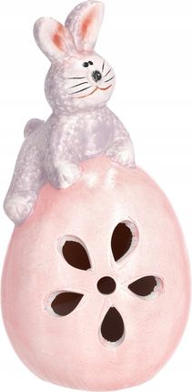 Figurka Wielkanocna Zajączek Na Jajku Ceramiczna