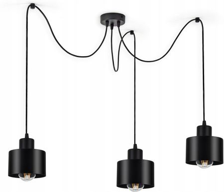 Fabryka Lamp Luxolar Lampa Wisząca Sufitowa Żyrandol Pająk Edison Loft (LAMPAWISZĄCA382S3)