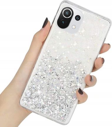 Etui Brokat Do Xiaomi MI 11 Lite Glitter +szkło