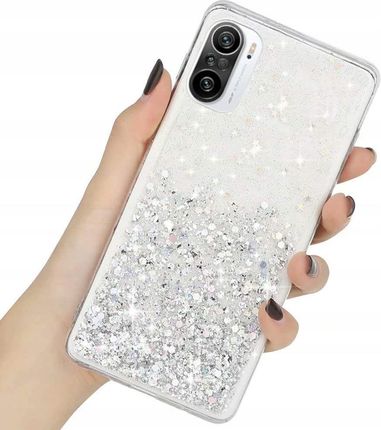 Etui Brokat Do Xiaomi Poco F3 Glitter +szkło