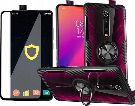 Etui Case Ring Do Xiaomi MI 9T / MI 9T Pro + Szkło