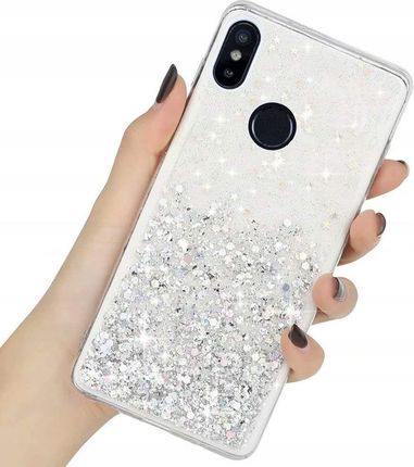 Etui Brokat Do Xiaomi MI A2 Lite Glitter + Szkło