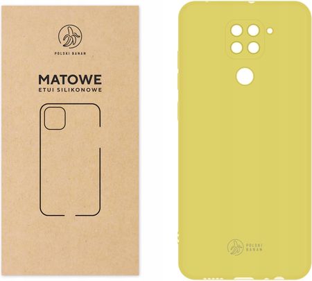Etui Matowe do Xiaomi Redmi Note 9 żółte