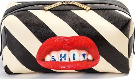 SELETTI KOSMETYCZKA TOILETPAPER STRIPES SHIT 12,5 X 25,5 CM