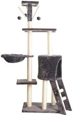Unizoo Drapak Stojący Domek Hamak Wieża Dla Kota 136Cm Ciemnoszary - Drapaki dla kotów