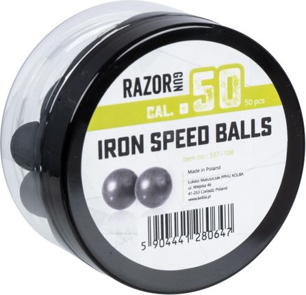 Razorgun Kule Gumowo-Metalowe Iron Speed Balls 50 Kal. .50 / Szt. Do Umarex Hdr50 Hdp50
