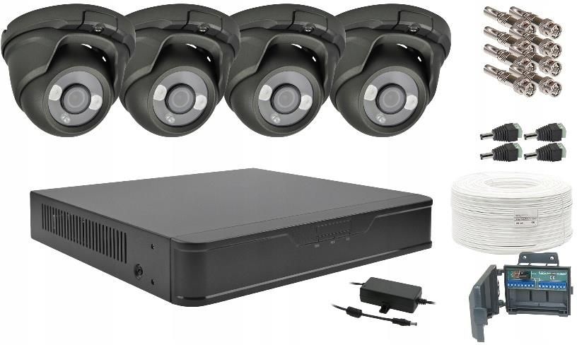 DVS ZESTAW MONITORINGU 4 KAMERY KOPUŁKOWE 8MPX 4K UHD - zdjęcie 3 DVS ZESTAW MONITORINGU 4 KAMERY KOPUŁKOWE 8MPX 4K UHD