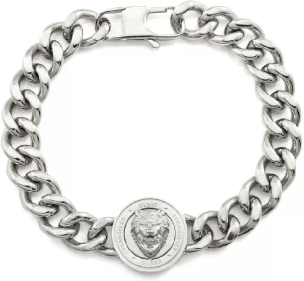 GUESS Bracciale Uomo Modello UMB20020-S - Metallo, Design Elegante E Moderno, Senza Pietre, Taglia Unica, Ottime Finiture
