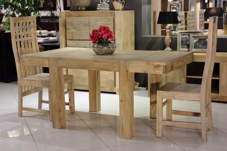 Cudnemeble Stół 90x90cm Z Drewna Mango-Rozkładany