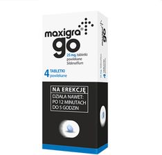 Maxigra Go 25 mg x 4 tabl. pow.