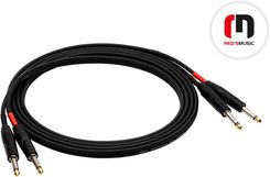 Red's Music AU13_BX 10.0m STANDARD 2x2.3 | kabel audio 2 x Jack mono 6.3/2 x Jack mono 6.3 (czarny)