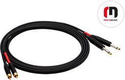 Red's Music AU14_BX 6.0m STANDARD 2x2.3 | kabel audio 2 x Jack mono 6.3/2 x RCA  (czarny)