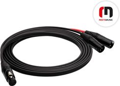 Red's Music AU31_BX 1.0m STANDARD 2x5 | kabel audio XLR F/2 x XLR M (czarny)