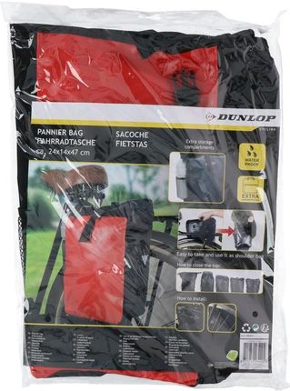 Dunlop Jednostronna Wodoszczelna Torba Na Bagażnik Czerwony - zdjęcie 2
