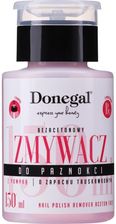 Zdjęcie Donegal Bezacetonowy zmywacz do paznokci o zapachu truskawkowym, z dozownikiem  Nail Polish Remover 150ml - Bolesławiec