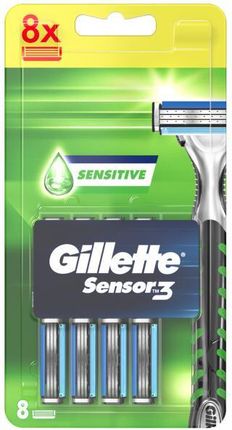 Gillette Wymienne ostrza do maszynki do golenia, 8 szt.  Sensor3 Sensitive 8 szt.