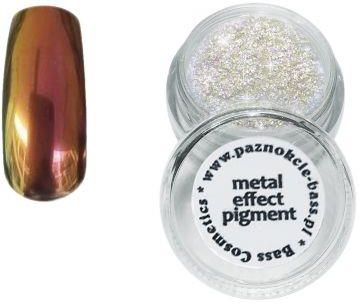 Bass Cosmetics Pigment Metaliczny Chrom 02 Złoty Z Różowym Efekt Lustra 