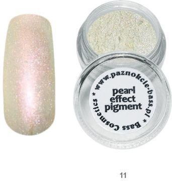 Bass Cosmetics Pigment Perłowy 7 Ml Efekt Syrenki Pył Srebrny Opalizujący 