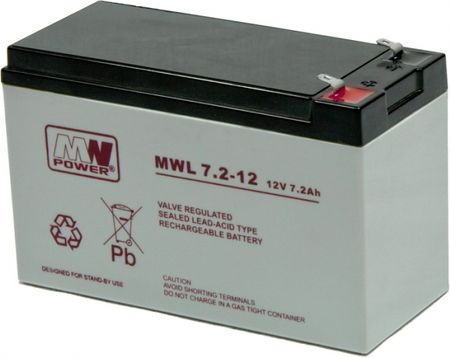 MW Power Akumulator AGM MWL 7,2-12 12V 7,2 Ah (MWL 7,2-12)