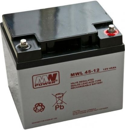 MW Power Akumulator AGM MWL 45-12 12V 45 Ah (MWL 45-12)