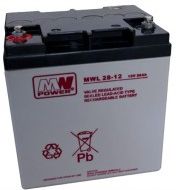 Zdjęcie MW Power Akumulator AGM MWL 28-12 12V 28 Ah (MWL 28-12) - Wolbórz