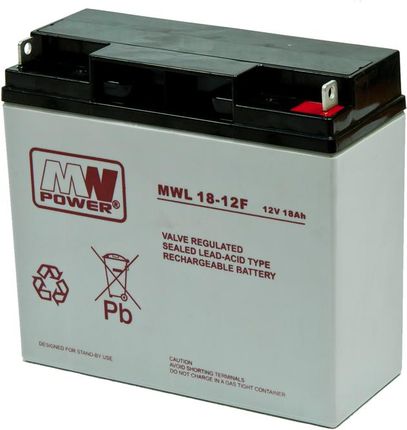 MW Power Akumulator AGM MWL 18-12F 12V 18 Ah (MWL 18-12F)