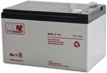 MW Power Akumulator AGM MWL 12-12 12V 12 Ah (MWL 12-12)