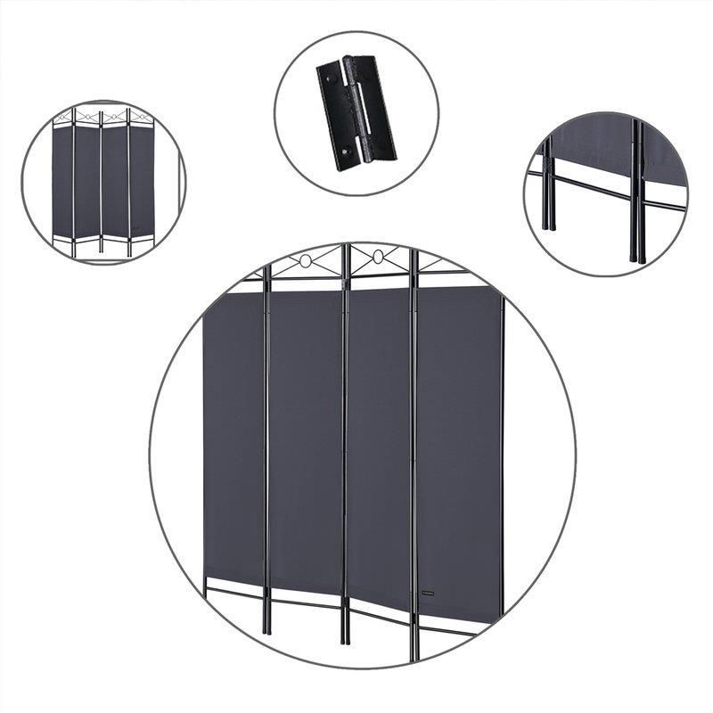 Widedecor METALOWY ANTRACYT PARAWAN ŚCIANKA DZIELĄCA ZASŁONA - zdjęcie 6 Widedecor METALOWY ANTRACYT PARAWAN ŚCIANKA DZIELĄCA ZASŁONA