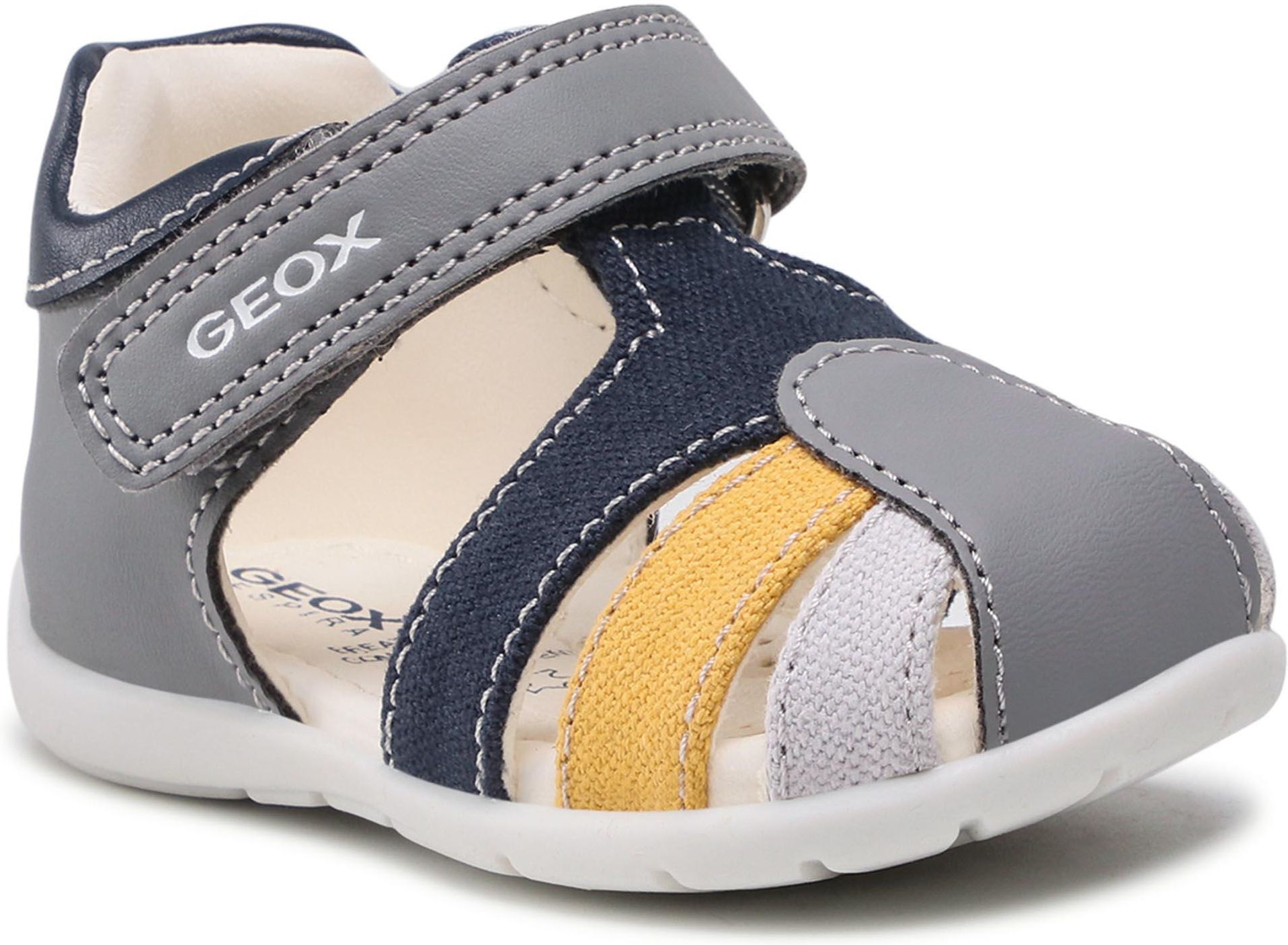 Sandały GEOX - B Elthan B. C B021PC 05410 C0665 Grey/Navy - Ceny I ...