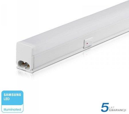 Belka LED V-TAC SAMSUNG CHIP 16W 120cm z włącznikiem VT-125 6400K 1440lm 5 Lat Gwarancji