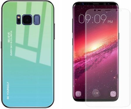 Szklane Etui Samsung Galaxy S8 +Folia 3D na wyśw.