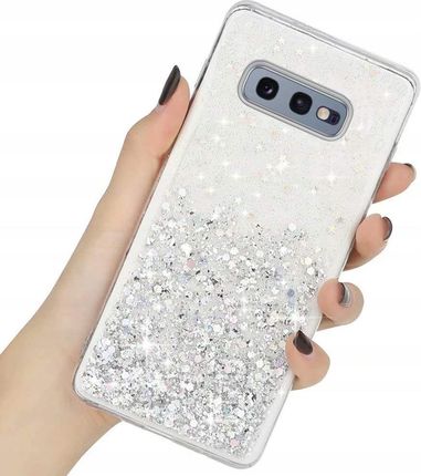 Etui Brokat Do Samsung S10E Glitter Clear + Szkło