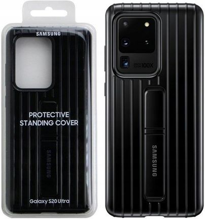 Samsung Protective Standing Cover do Galaxy S20 Ultra Czarny (EF-RG988CBEGWW)