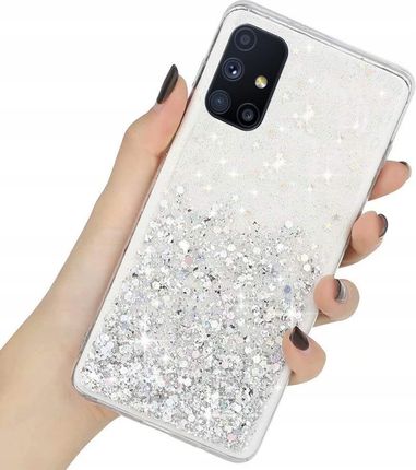 Etui Brokat Do Samsung M51 Glitter Case + Szkło