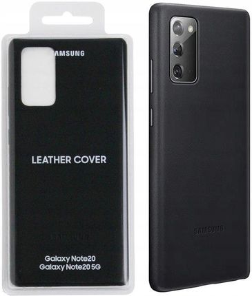 Samsung Leather Cover do Galaxy Note 20 Czarny (EF-VN980LBEGWW)