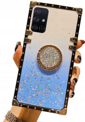 Etui Do Samsung A51 5G Mocne Brokat Ring + Szkło