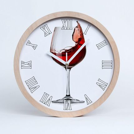 Fototapety Czerwone wino Zegar drewniany wiszący (ZD61113320)