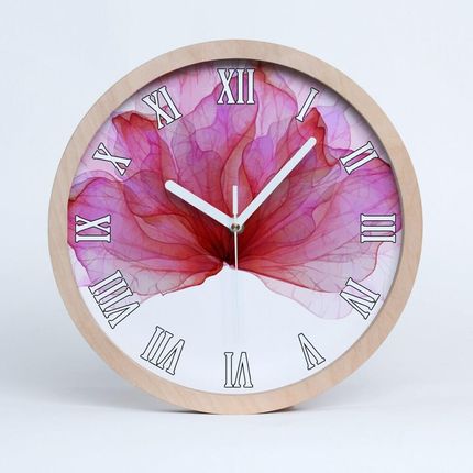 Fototapety Różowy kwiat Zegar ścienny okrągły (ZD98648030)