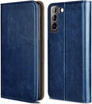 Etui do Samsung Galaxy S21 Skórzane Case +szkło 9H