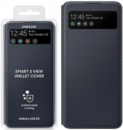Samsung S-View Wallet Cover do Galaxy A42 5G Czarny (EF-EA426PBEGWW)